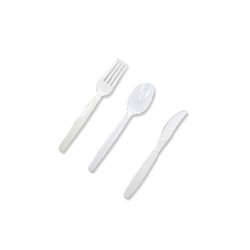 White Heavy Duty Cutlery