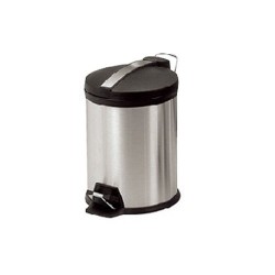 Stainless Steel Pedal Bin 20 Ltr with Black Top