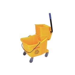 Single Bucket Trolley 32 Ltr Yellow